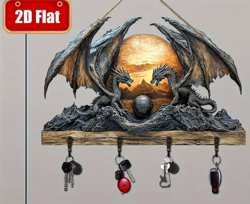Wooden viking wall mounted - wooden,