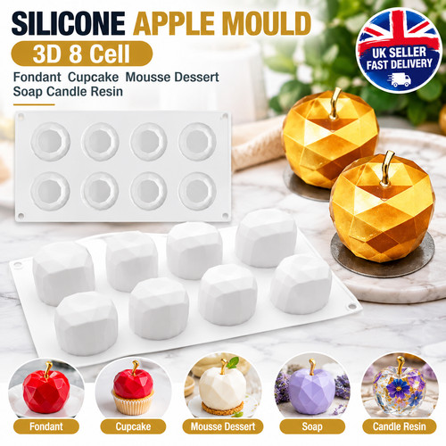 Silicone apple mould - 8, cell