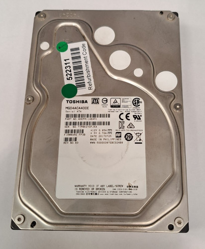 Toshiba 4tb sata - 3.5", hard