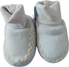 Pex sky blue booties. Newborn