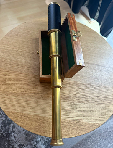 Spyglass brass black leather - &,