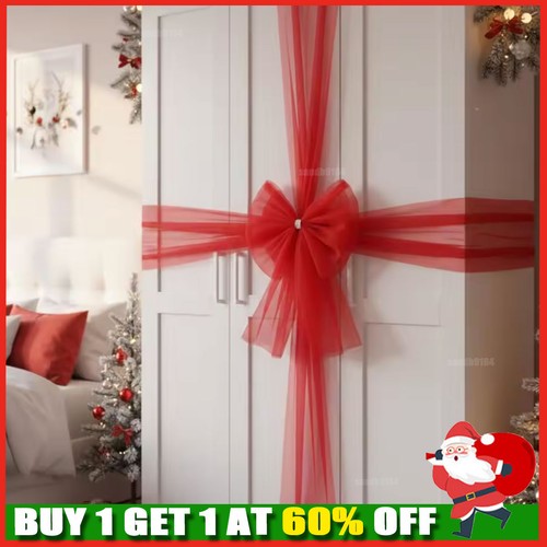 3ft christmas door bow - christmas,