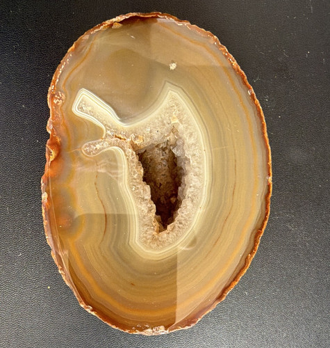 Natural polished agate geode - polished,