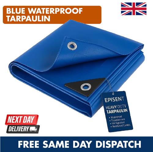 Blue tarpaulin heavy duty - heavy,