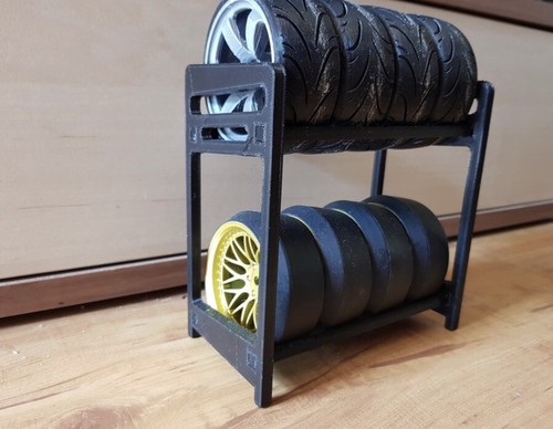 Tyre rack black - 1/8,