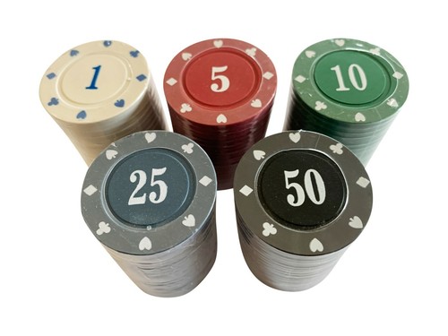 100 numbered poker roulette - numbered,