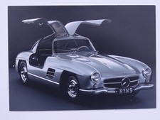 MERCEDES 300SL GULLWING Sports Car POSTCARD. RYN9.Jacksons Mercedes Dealer. 1998