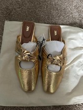 Zara METALLIC MULE WITH KNOT