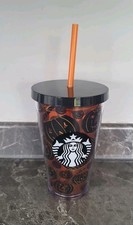 Starbucks Halloween Pumpkin Travel Tumbler Travel Cold Cup 16oz