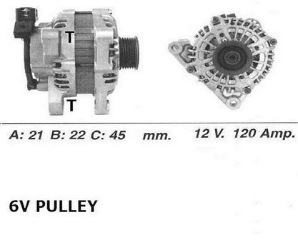 Wai alternator 120amp for - alternator,