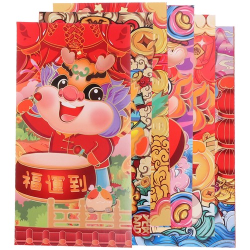 6pcs chinese new year red - chinese,