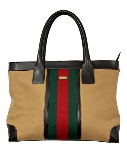 Gucci sherry line brown canvas - sherry,