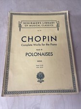 G.SCHIRMER CHOPIN COMPLETE WORKS PIANO POLONAISES BOOK 3 Vol.29 MUSIC SCORE 
