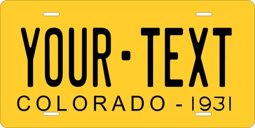 Colorado 1931 license plate - colorado,