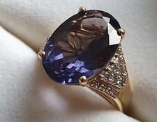 Blueberry Quartz and Diamond