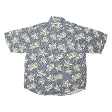 Vintage SUMMA Mens Shirt Blue 90s Crazy Pattern XL