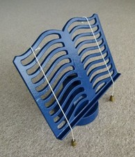 Blue Cast Iron Cook Book Stand