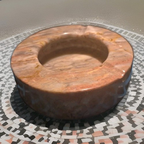 Marble ashtray cigar pink - ashtray,