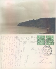 Durlston Head Swanage Judges Ltd 1926 postmark Landscapes Seascape Real Photo