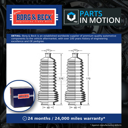Steering rack boot - steering,