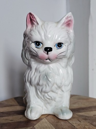 Vintage lefton white persian - lefton,