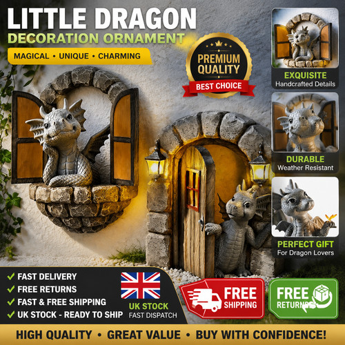 Garden dragon statue - garden,
