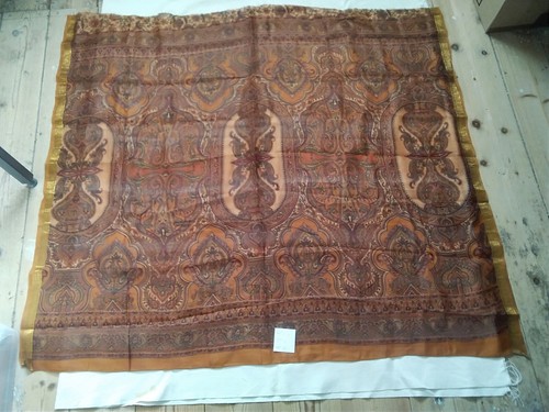Silk offcut from - , genuine