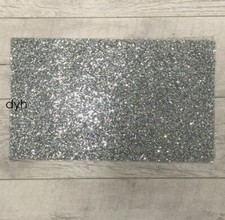 Diamante silver table mat - silver,