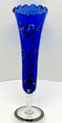 Cobalt blue glass silver - cobalt,