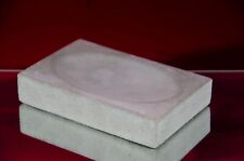 Ugne Brushed Concrete Trinket, Soap Dish, Handmade Cement Bathroom Decor, Gift.
