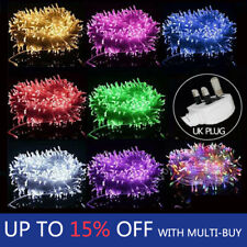 Fairy String Lights 10-100m Mains Plug In Christmas Tree Indoor & Outdoor Xmas