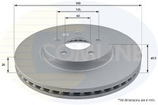 Coated Brake Disc Front Axle To Fit Chevrolet Trax 12->, Opel Mokka 13->, Mokka