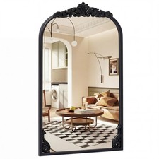 Arched wall mirror - arched, gold