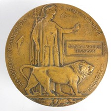WW1 Death Penny Plaque -
