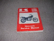 GENUINE KAWASAKI KZ400 KZ500 KZ550 WORKSHOP SERVICE MANUAL. FREE UK POSTAGE