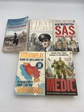 World War 2 And War Books Bundle X 5 SAS Hiroshima Medic Spitfire Non Fiction WW