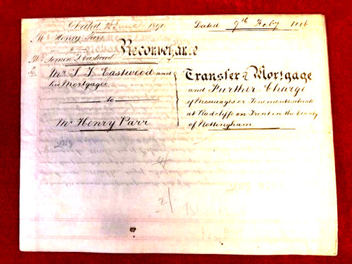 Vellum document 1886 - vellum,