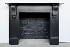 Reclaimed Antique Victorian corbelled slate fireplace surround