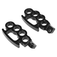 CNC Black Motorcycle Foot Pegs