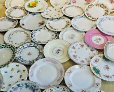 10 PRETTY MISMATCHED VINTAGE Tea / Side Plates l Mix & Match l Vintage Wedding