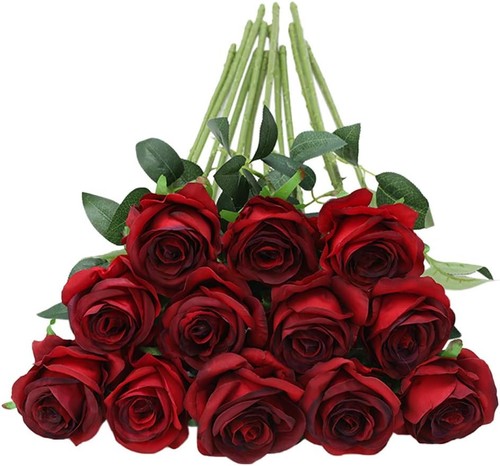 Artificial roses pcs long - artificial,
