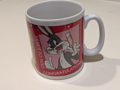 Vintage warner bros mug 1996 - bros.,