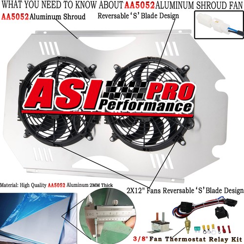 Aluminium radiator shroud fans - radiator,