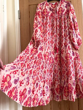 Monsoon Pink Batik Print Voile