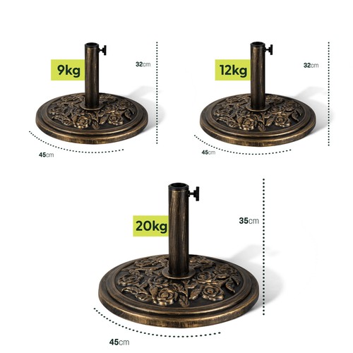 Keplin parasol base cast - cast, iron