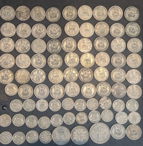 410g mixed british silver - 410g,