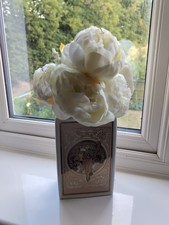 Vase - Artis Orbis Muncha - Gold Inlay Hand Drawn Original Vase With Flowers