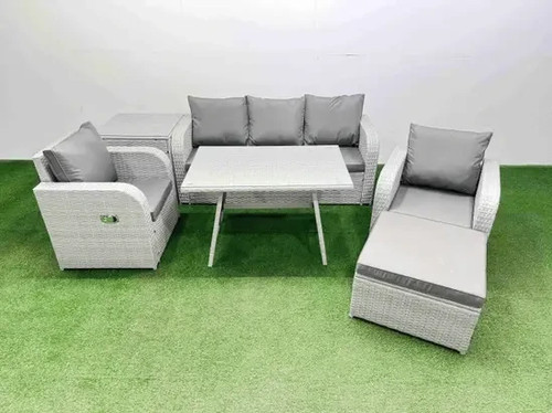Adjustable reclining rattan - adjustable,