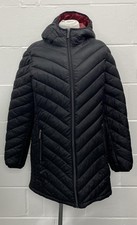 Michael Kors Black Packable Padded Long Hooded Coat L