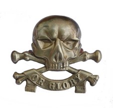 17th Lancers Cap Badge White
